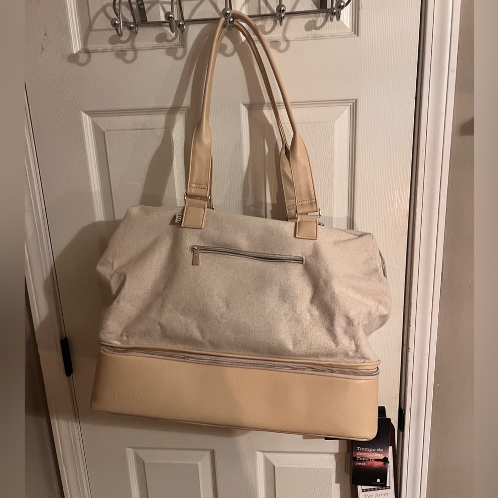 Beis Convertible Weekender Bag - beige